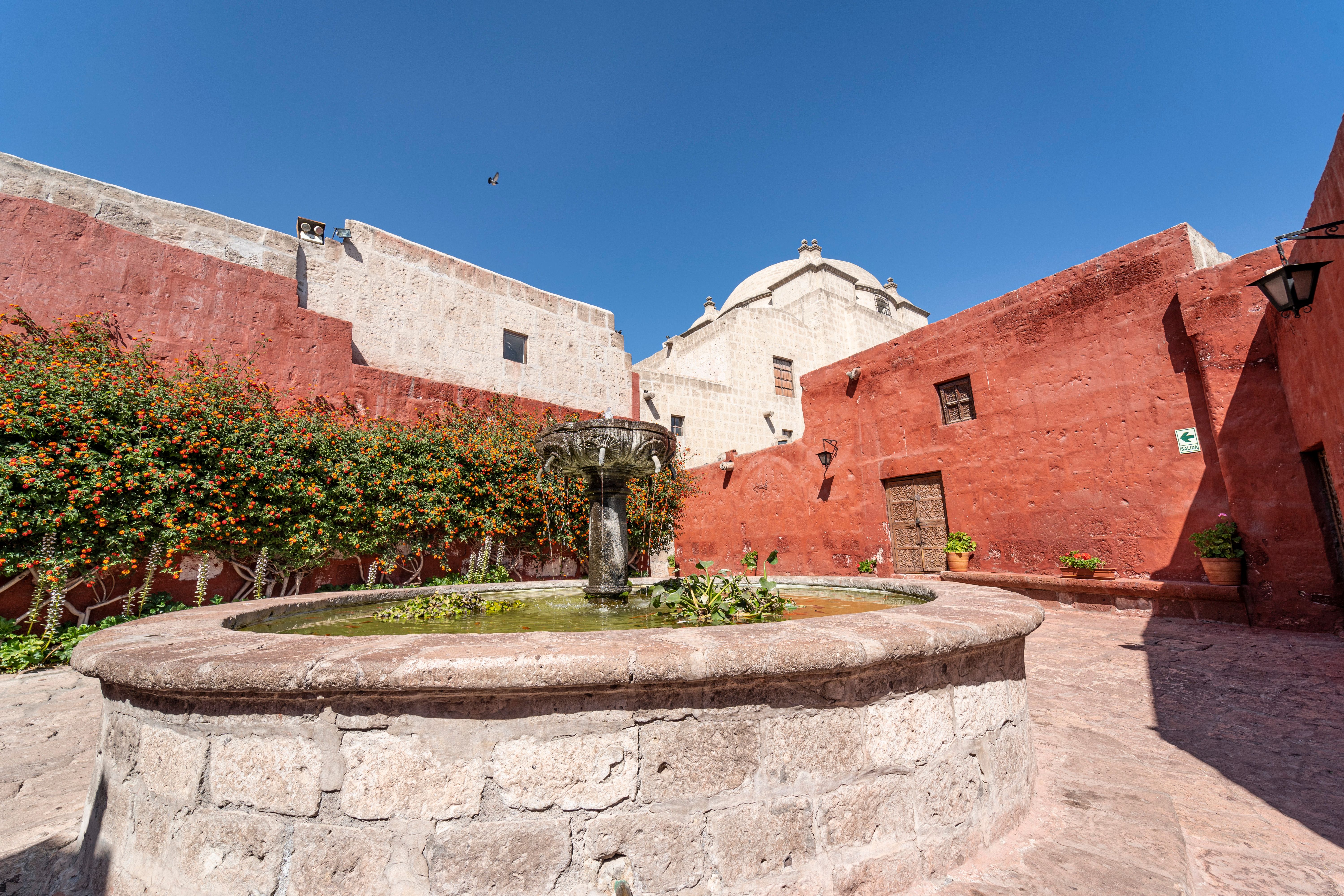 Colonial courtyard in southern Peru