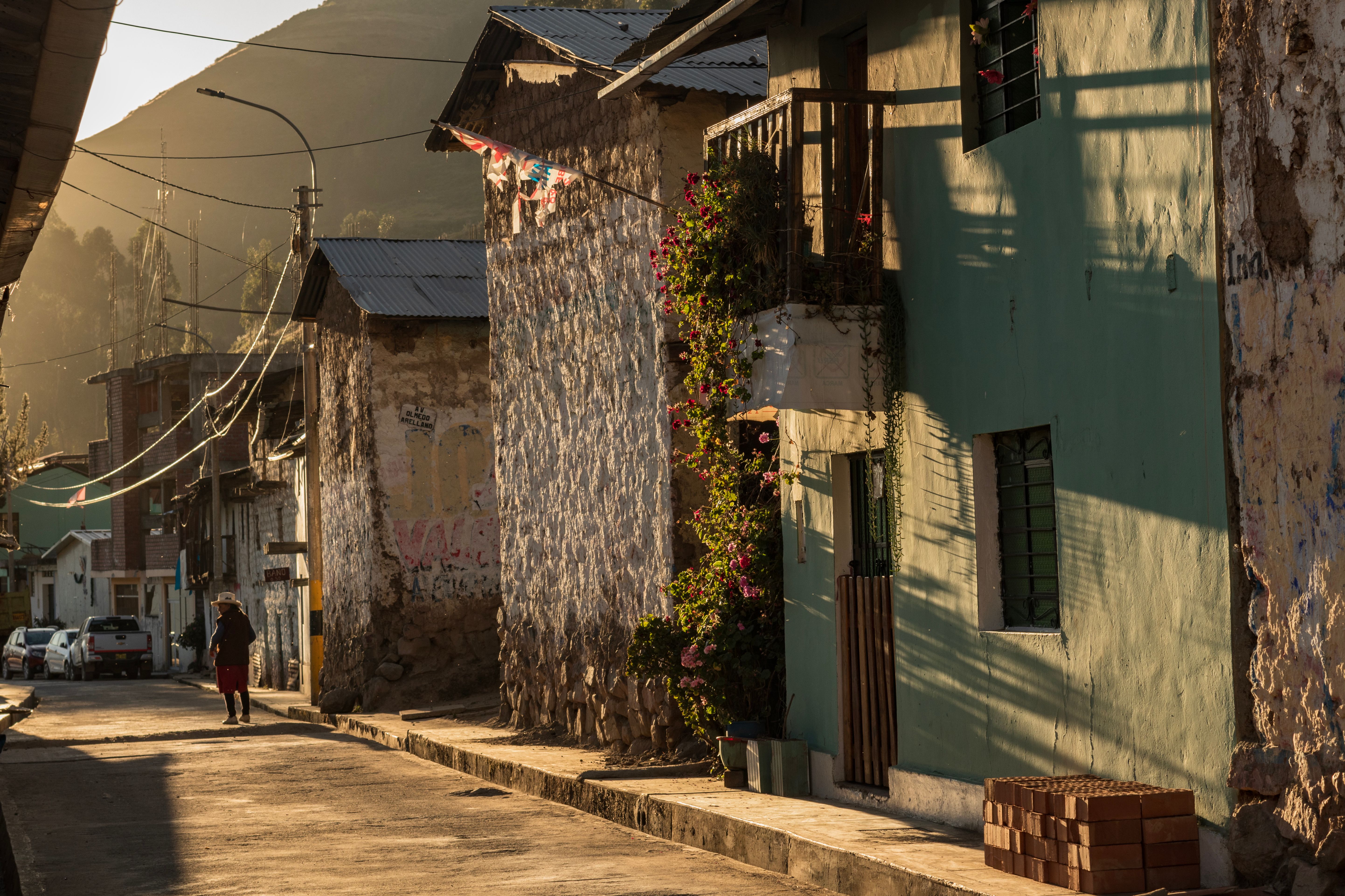 Stone street in a Sacred Valley town