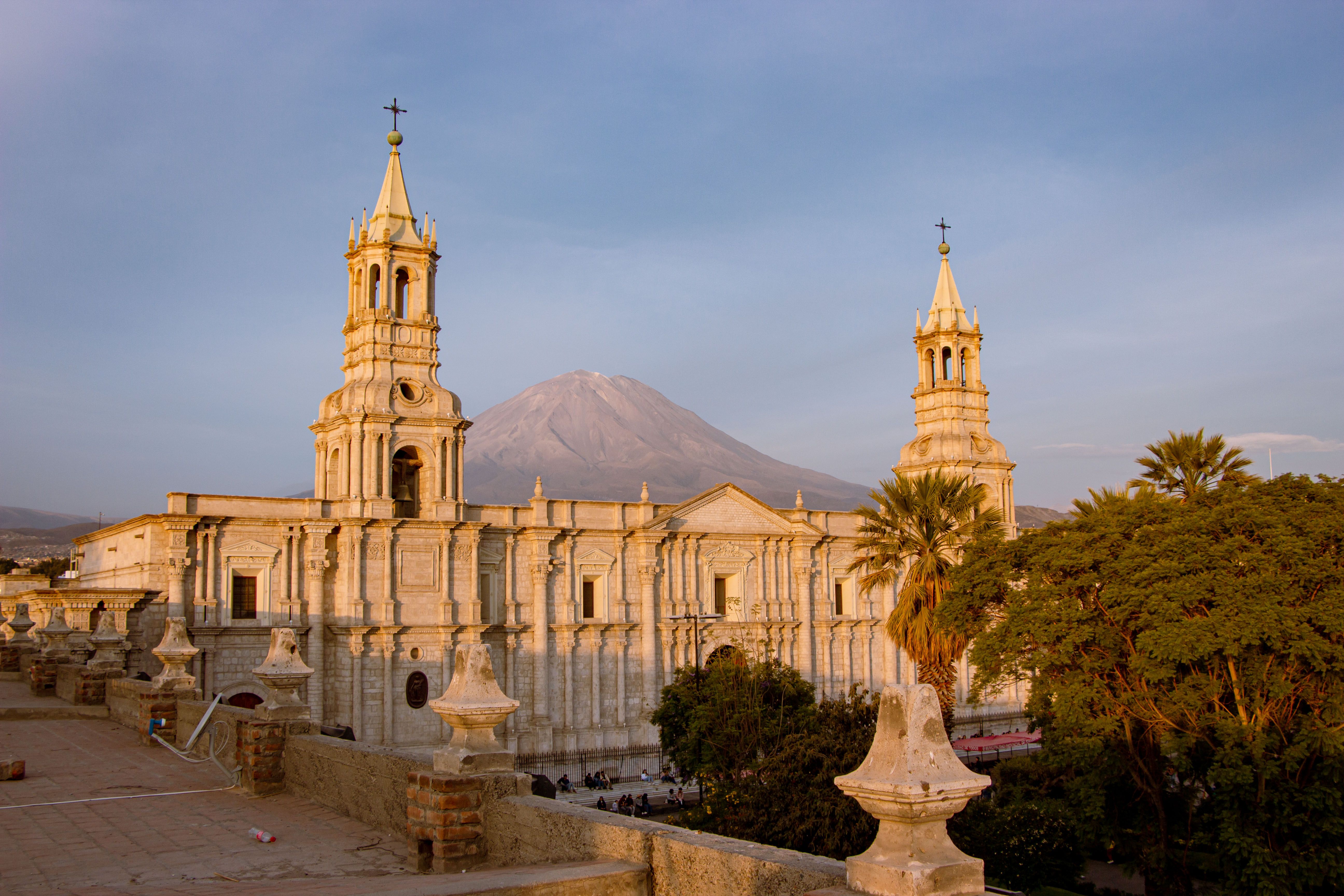 Colonial plaza in southern Peru